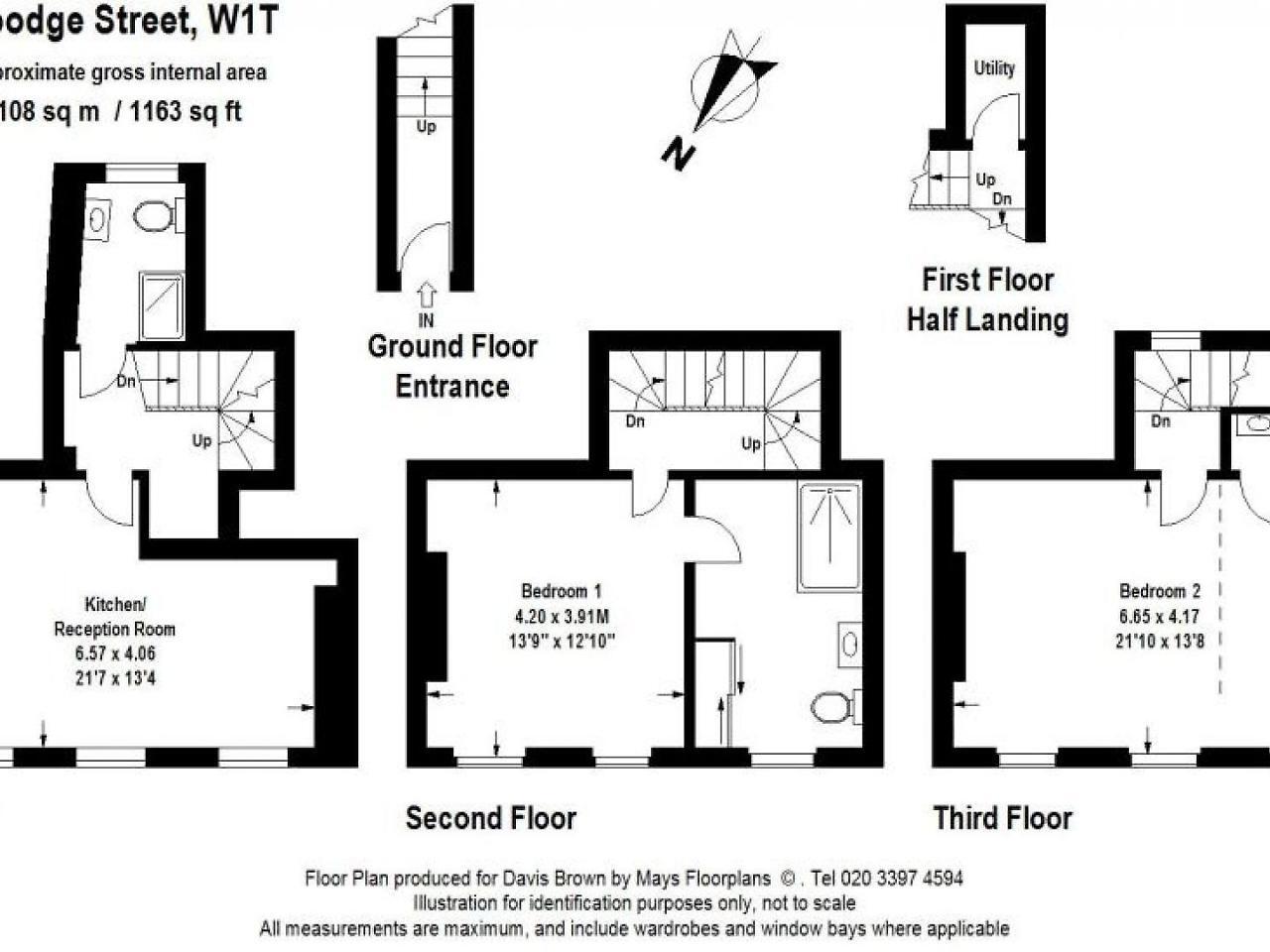 Lovely Maisonette - Goodge Street 55 Londra